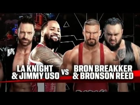 LA Knight & Jimmy Uso vs Bron Breakker & Bronson Reed | Raw Sep 15, 2025 (Part 1)