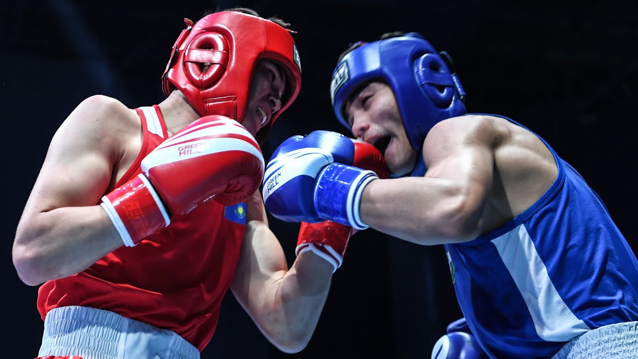 Torekhan Sabyrkhan (KAZ) vs. Muhammadazizbek Ismoilov (UZB) Asian Youth Championships 2024 (67kg) background