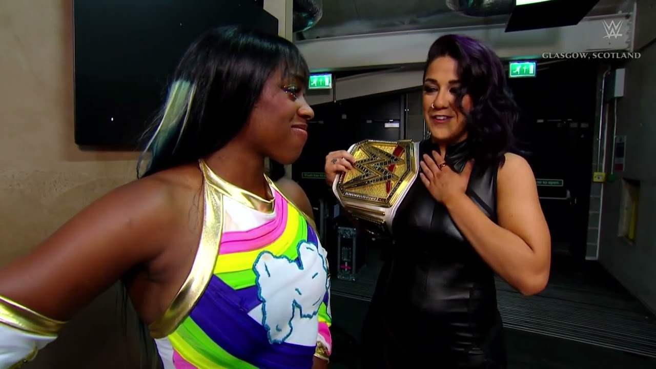 Piper Niven attacks Bayley & Naomi at Backstage: SmackDown, Jun. 14, 2024