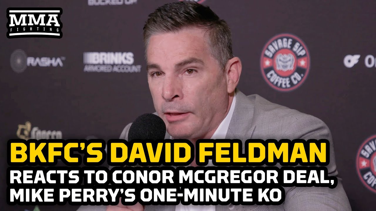 BKFC President Reacts To Conor McGregor Deal, Mike Perry's Minute KO | BKFC KnuckleMania 4 background