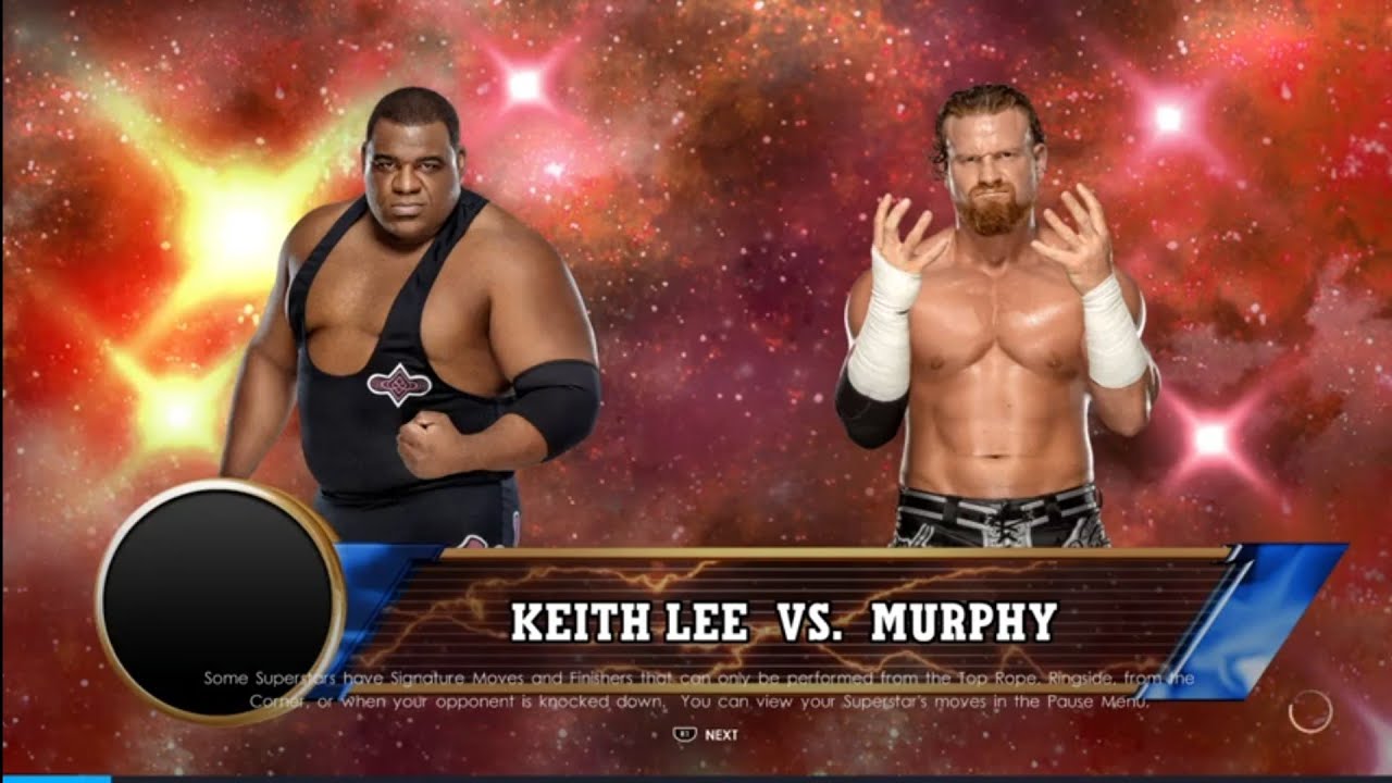 Keith Lee vs Murphy AEW Rampage. WWE 2K22 background