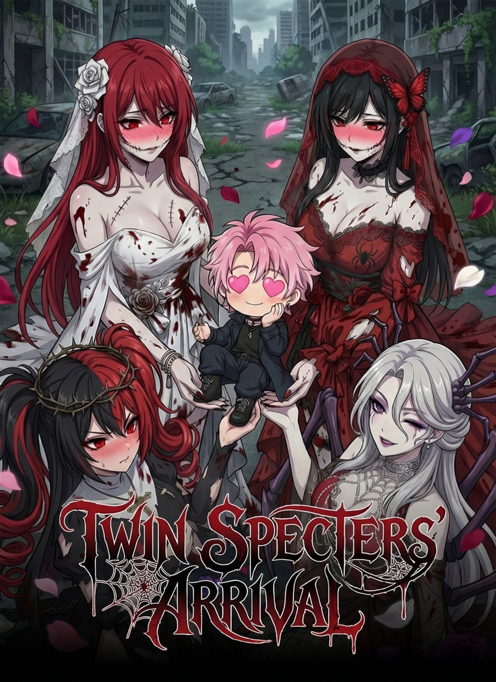 Twin Specters' Arrival poster - similar to The Abyss Penitentiary