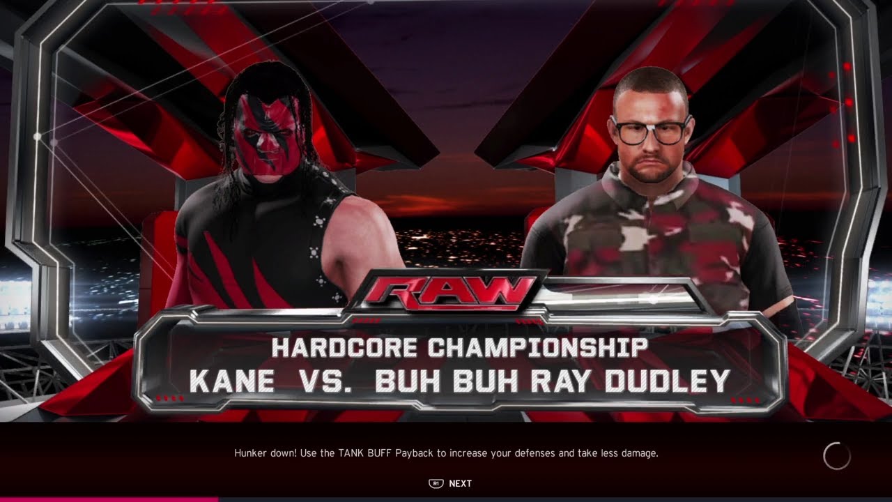 Kane vs Bubba Ray Dudley Hardcore Match Raw. WWE 2K20 backdrop