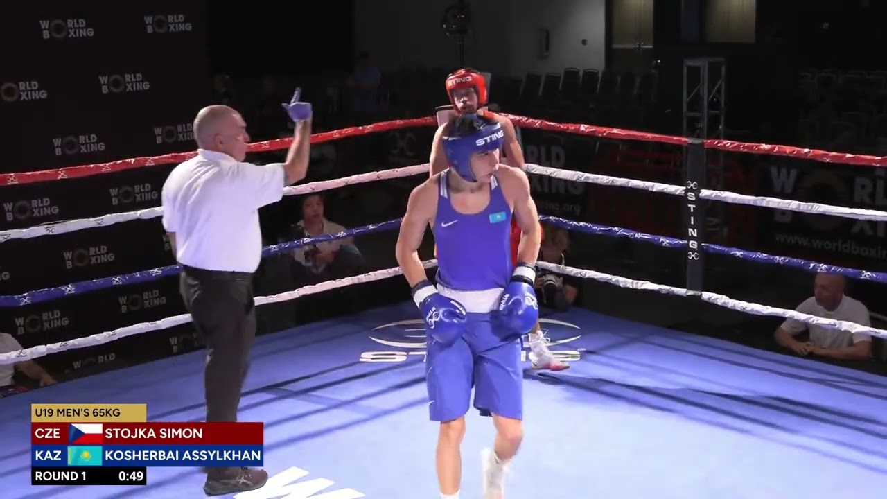 Assylkhan Kosherbay (KAZ) vs. Simon Stojka (CZE) World Boxing U19 Championships 2024 (65kg)