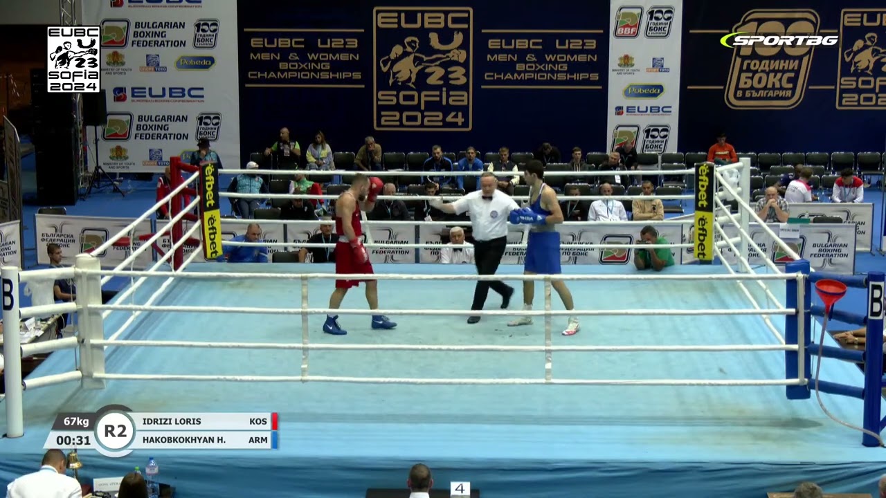 Harutyun Hakobkokhyan (ARM) vs. Loris Idrizi (KOS) EUBC U23 Championships 2024 (67kg)