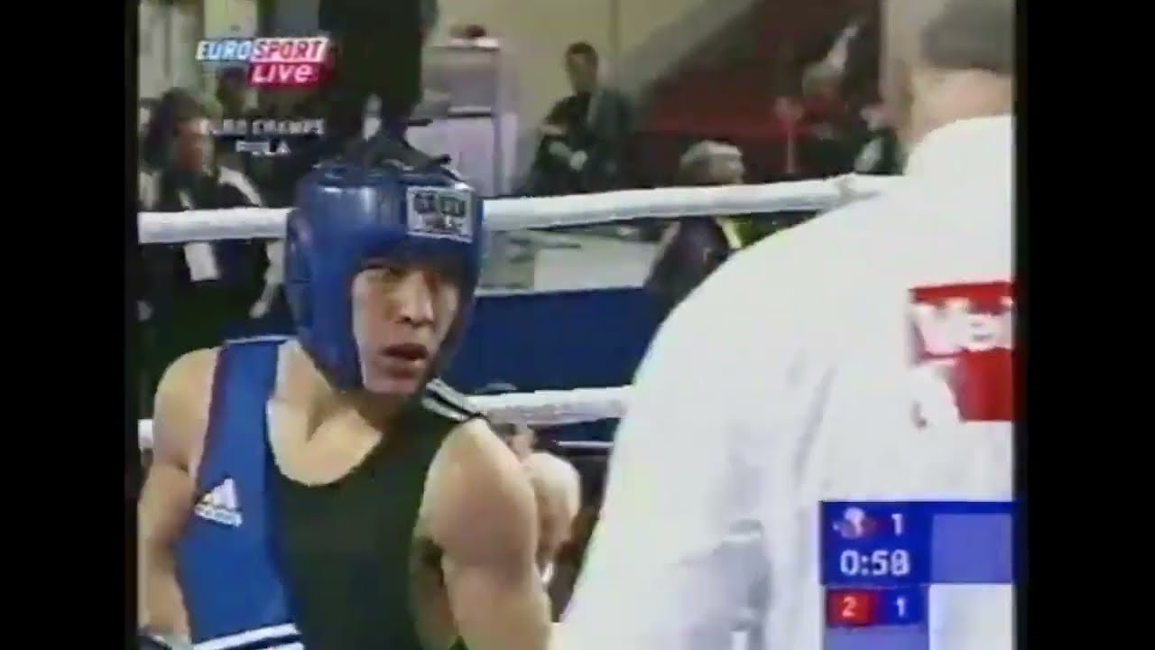 Sergey Kazakov (RUS) vs. Pal Bedak (HUN) European Boxing Championships 2004 SF's (48kg) background