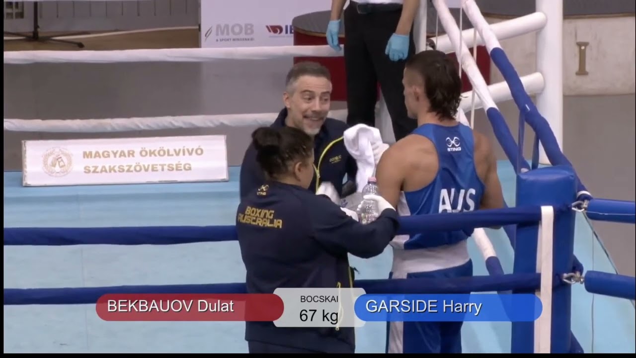 Harry Garside (AUS) vs. Dulat Bekbauov (KAZ) Bocskai István Memorial 2023 SF's (67kg) background