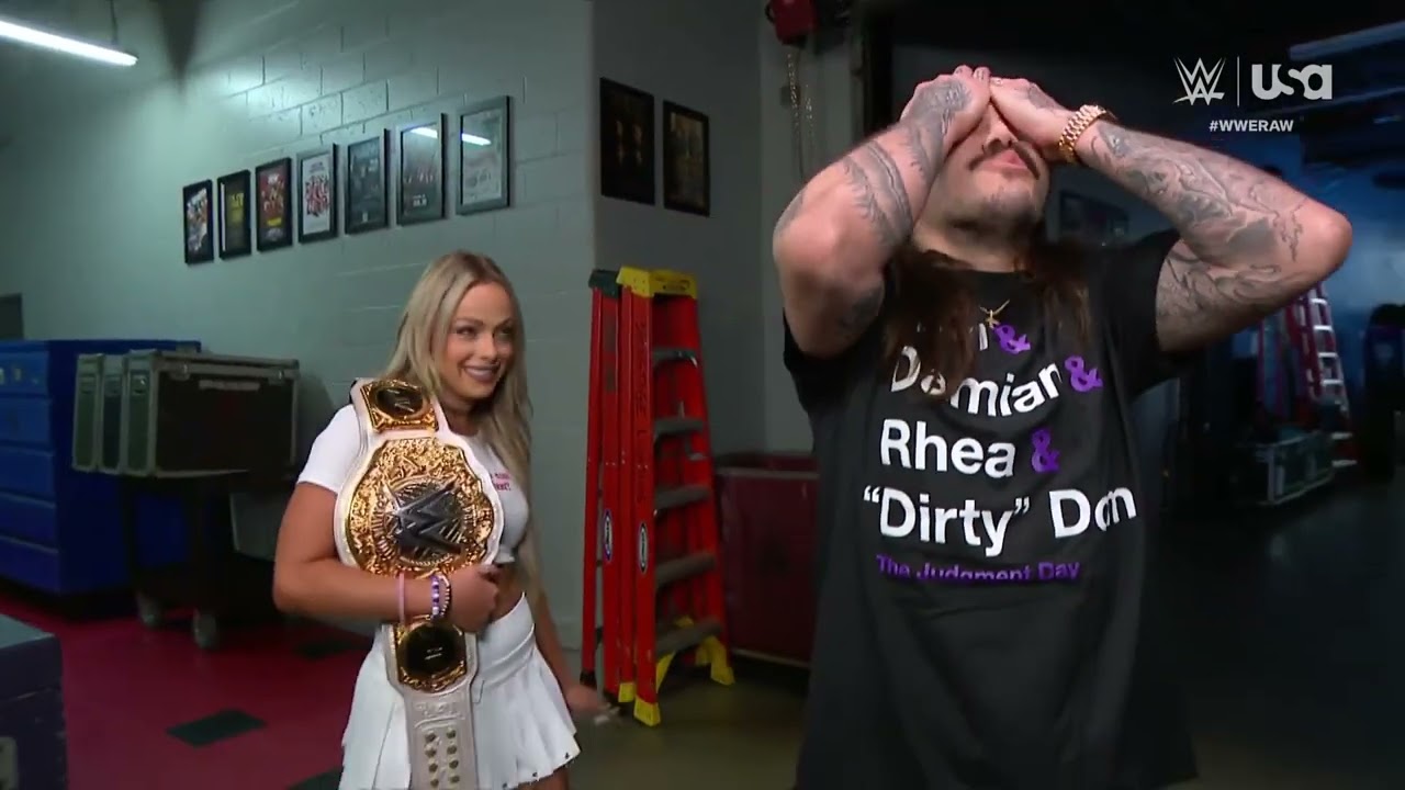 Adam Pearce explains to Dominik that it was Liv who asked for the fight with him: Raw, Jul. 8, 2024 background