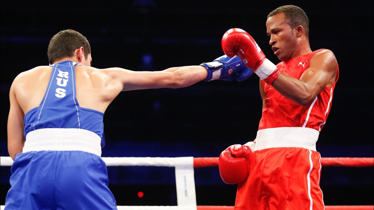 Lázaro Álvarez (CUB) vs. Albert Batyrgaziev (RUS) Russia-Cuba Duals 2018 (60kg) background
