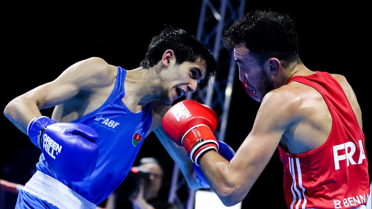 Billal Bennama (FRA) vs. Amin Mammadzada (AZE) European Boxing Championships 2024 QF's (54kg) background