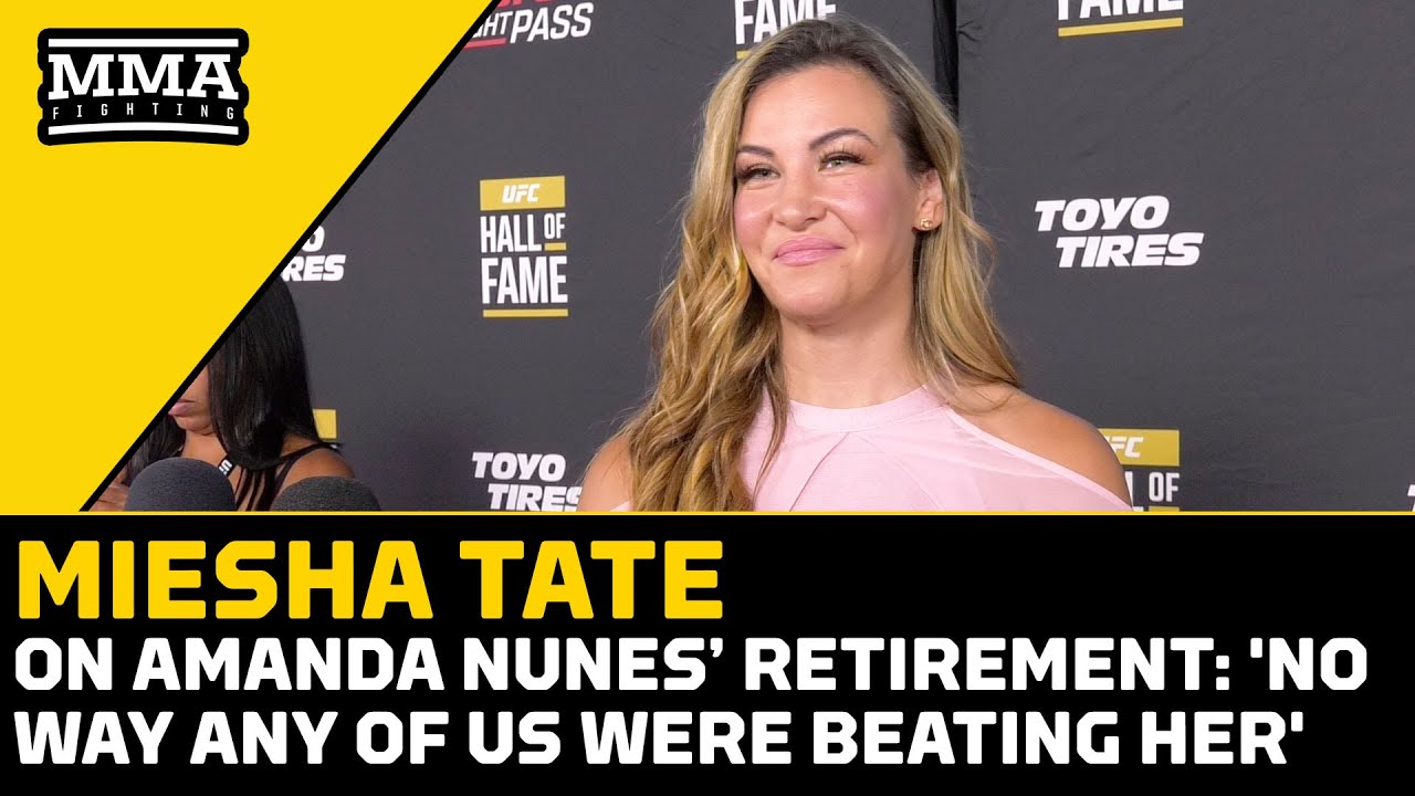 Miesha Tate Reacts To Amanda Nunes' Retirement: 'No Way Any Of Us Were Beating Her' | MMA Fighting backdrop