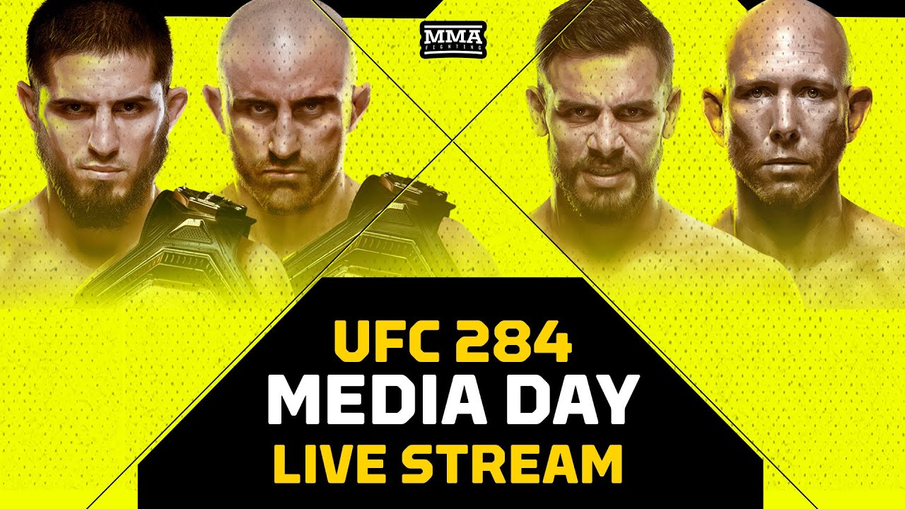 UFC 284: Makhachev vs. Volkanovski Media Day LIVE Stream | MMA Fighting background