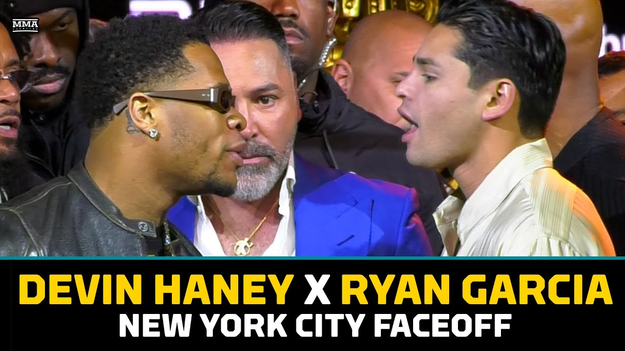 Devin Haney, Ryan Garcia Have Heated First Faceoff in New York City - MMA Fighting
