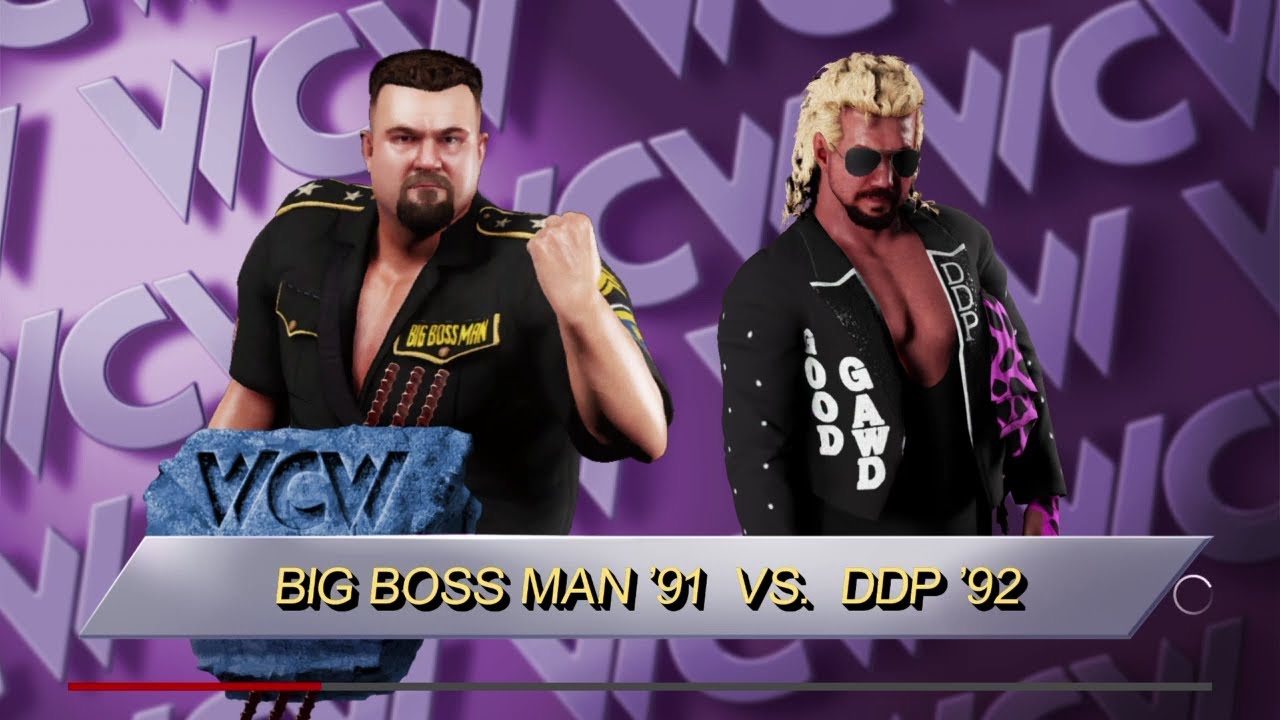 The Boss vs DDP. WCW Saturday Night. WWE 2K18 background
