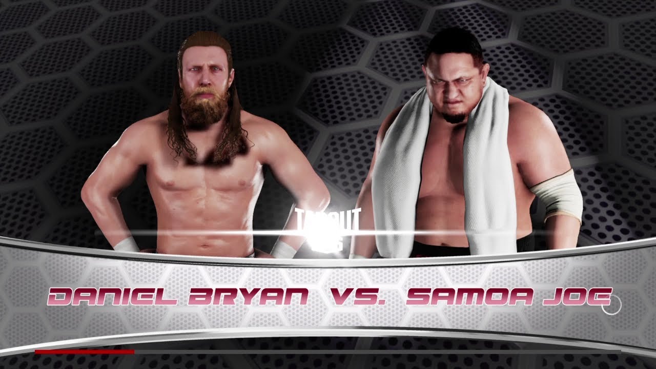 Daniel Bryan vs Samoa Joe ROH. WWE 2K18 background