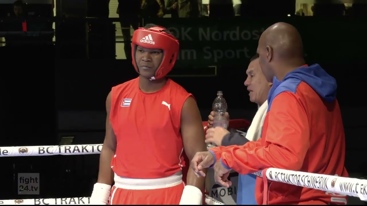 Dainier Peró (CUB) vs. Nelvie Tiafack (GER) Germany-Cuba Duals 2020 (92+kg) background