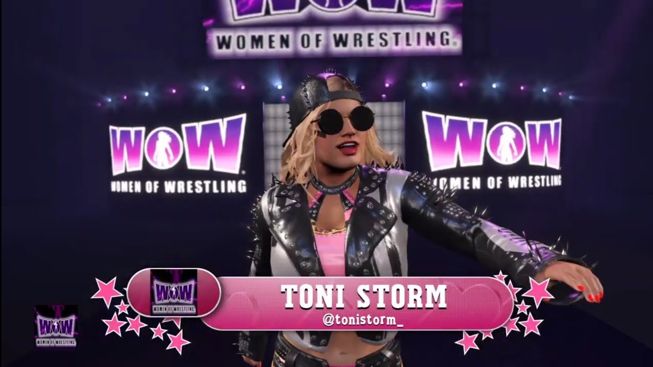 Toni Storm vs Tegan Knox. WOW. WWE 2K22 background