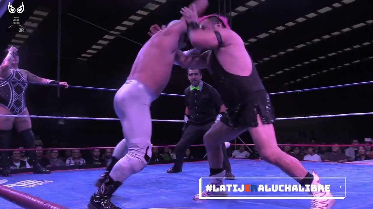 Brazo de Oro Jr, B. Celestial, B. Cibernético y Sagitarius Vs Quimera, Jessy Queen, Mamba y Máximo background