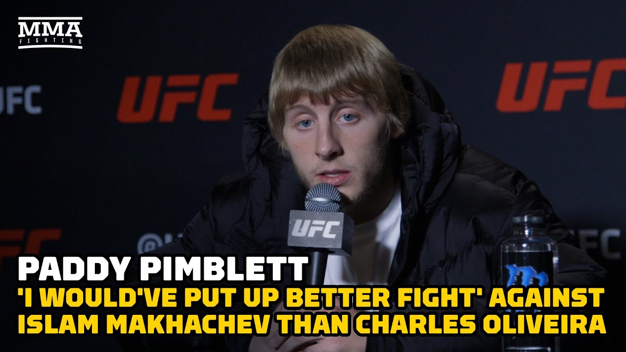 Paddy Pimblett: 'I Would've Put Up Better Fight' Against Islam Makhchev Than Oliveira | UFC 282 background