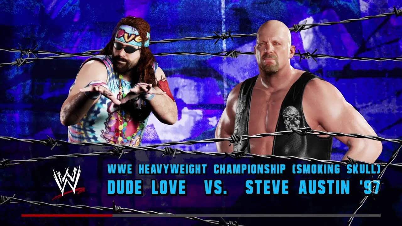 Dude Love vs Steve Austin Over The Edge 98. WWE 2K18