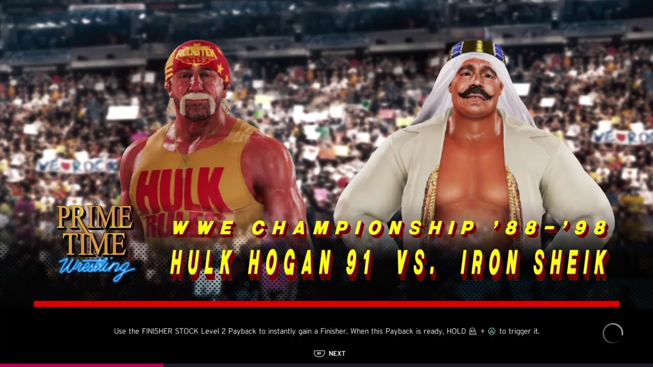 Hulk Hogan vs The Iron Sheik WWE 2k20