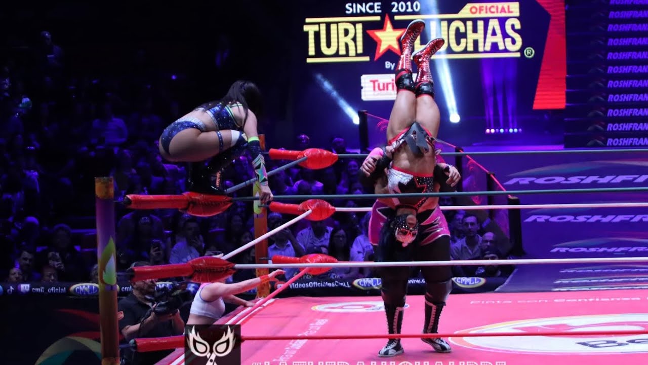 Andromeda, Vaquerita y Skadi Vs Amapola, Persephone y Olimpia lucha de Amazonas del CMLL