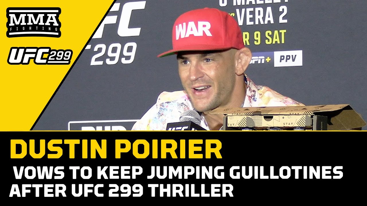 Dustin Poirier Vows to Keep Jumping Guillotines | UFC 299 | MMA Fighting