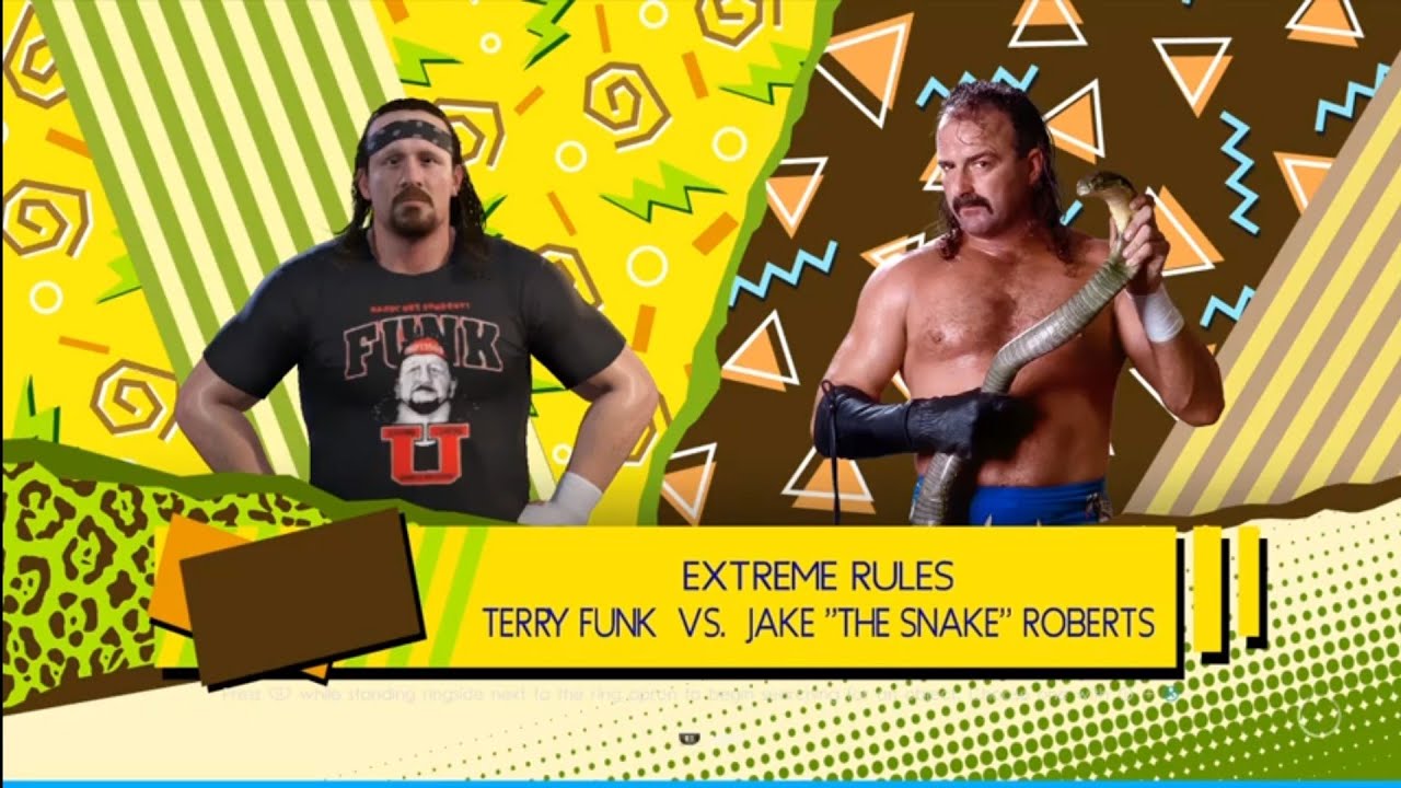 Terry Funk vs Jake Roberts Street fight. Hulk Hogans Beach Bash 93. WWE 2K22