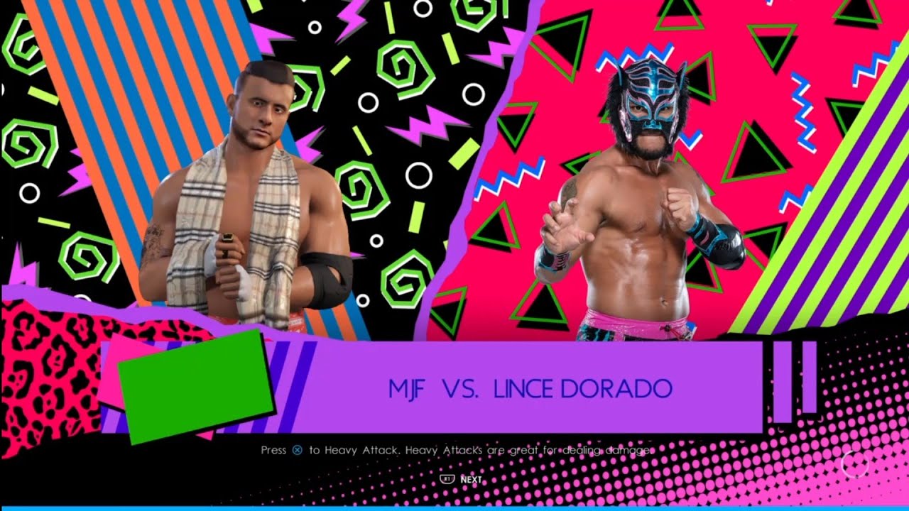 MJF vs Lince Dorado. Lucha Libre Magica. WWE 2K22