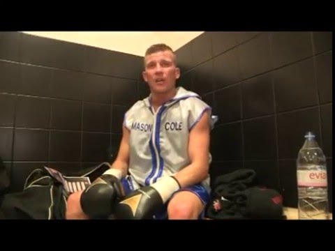 Chris Conwell post fight interview background