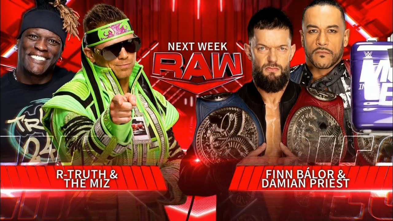Finn Balor & Damian Priest vs R-Truth & The Miz | WWE RAW 01/15/24 backdrop