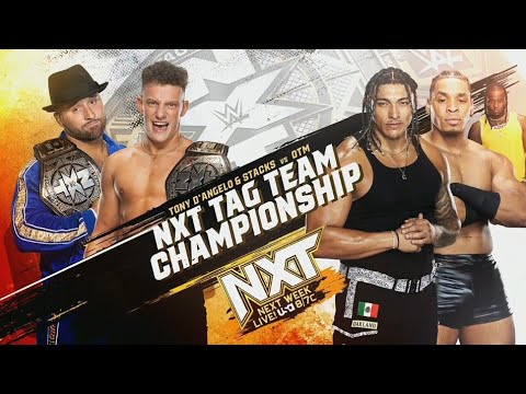 Tony D'Angelo & Stacks vs OTM - NXT Tag Team Championship Match (1/2) | WWE NXT 01/09/24 background