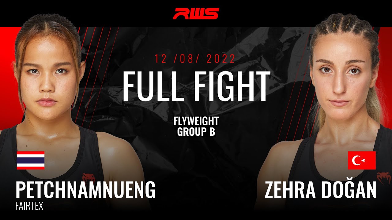 RWS FULL FIGHT | เพชรน้ำหนึ่ง แฟร์เท็กซ์ vs. เซร่า โดกาน | Petchnamnueng vs. Zehra Dogan background