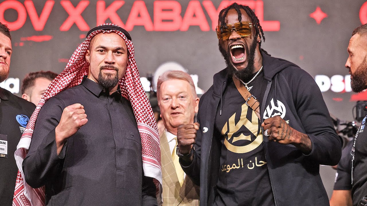 DON'T BLINK! • Deontay Wilder vs Joseph Parker FACE OFF • (Saudi Arabia) DAZN & TNT Boxing background