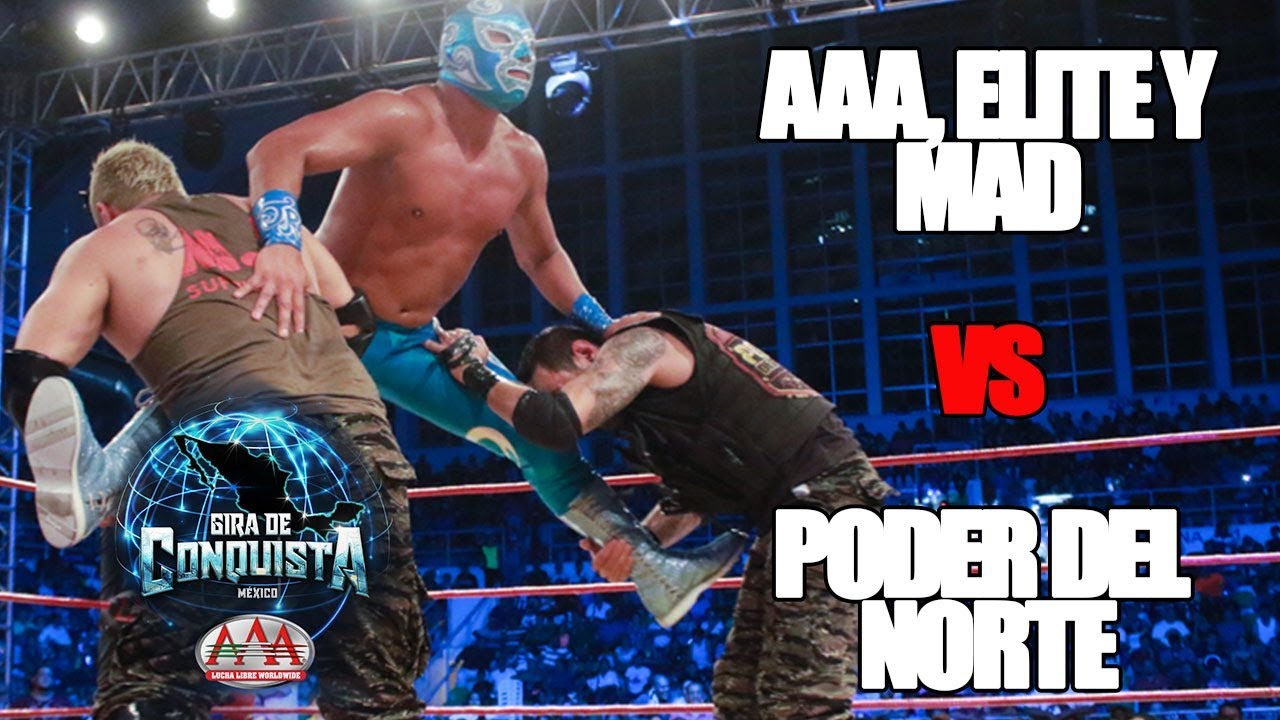 MAD, Elite y AAA Vs Poder del Norte | Lucha Libre AAA Worldwide backdrop