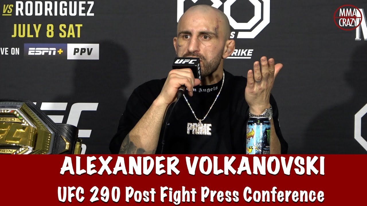 Full Alexander Volkanovski UFC 290 Post Fight Press Conference background