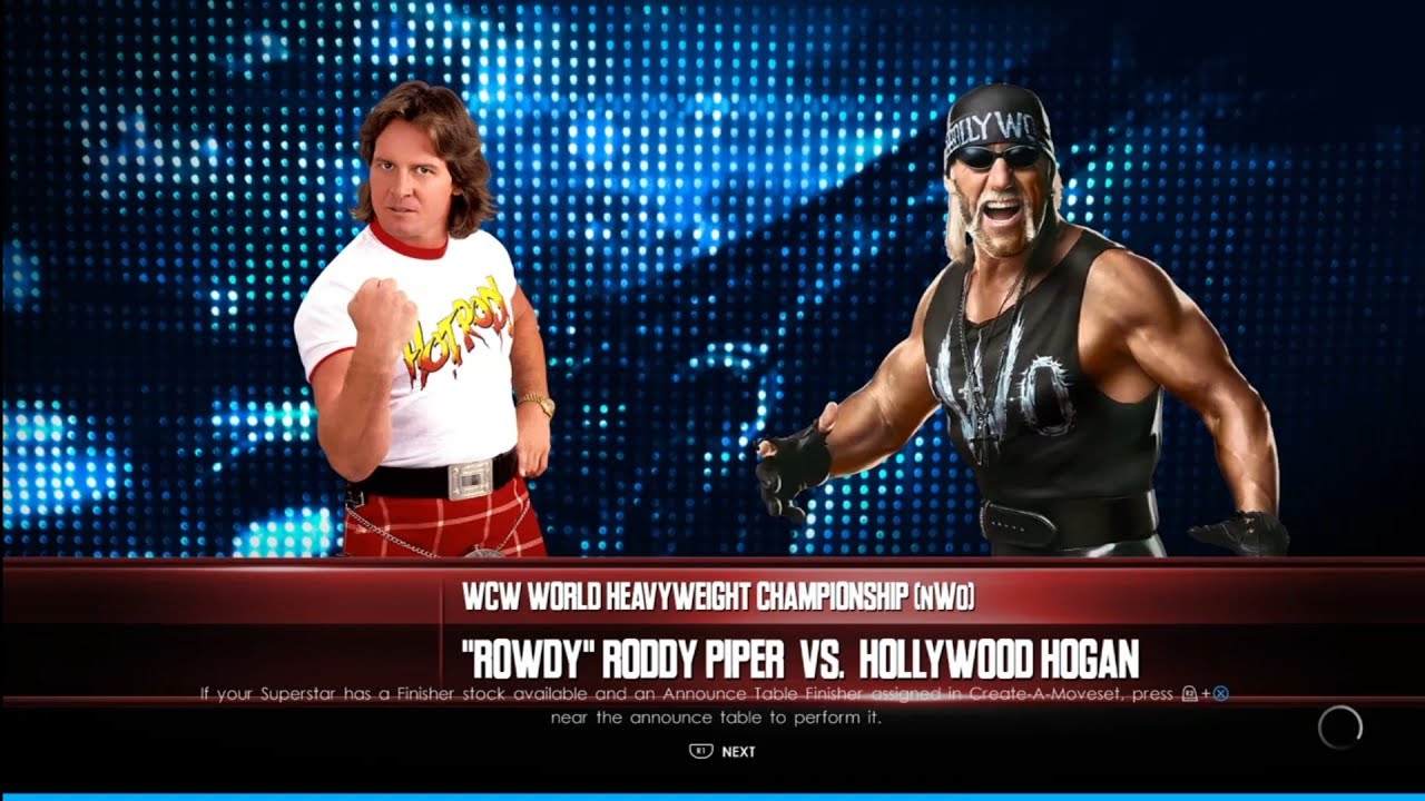 Roddy Piper vs Hollywood Hogan SuperBrawl 97. WWE 2K22
