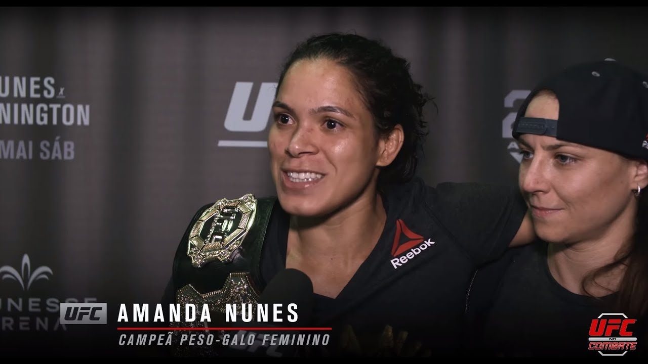 UFC 224: Entrevista de backstage com Amanda Nunes background