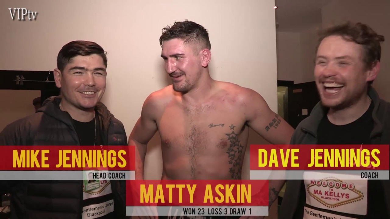 Matty Askin wins against McCarthy and now fights for the British Title background