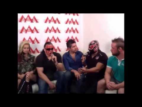 Silver King y Chessman Pt 5 Twitcam con Efraín Barrera - Lucha Libre AAA - 2012 background
