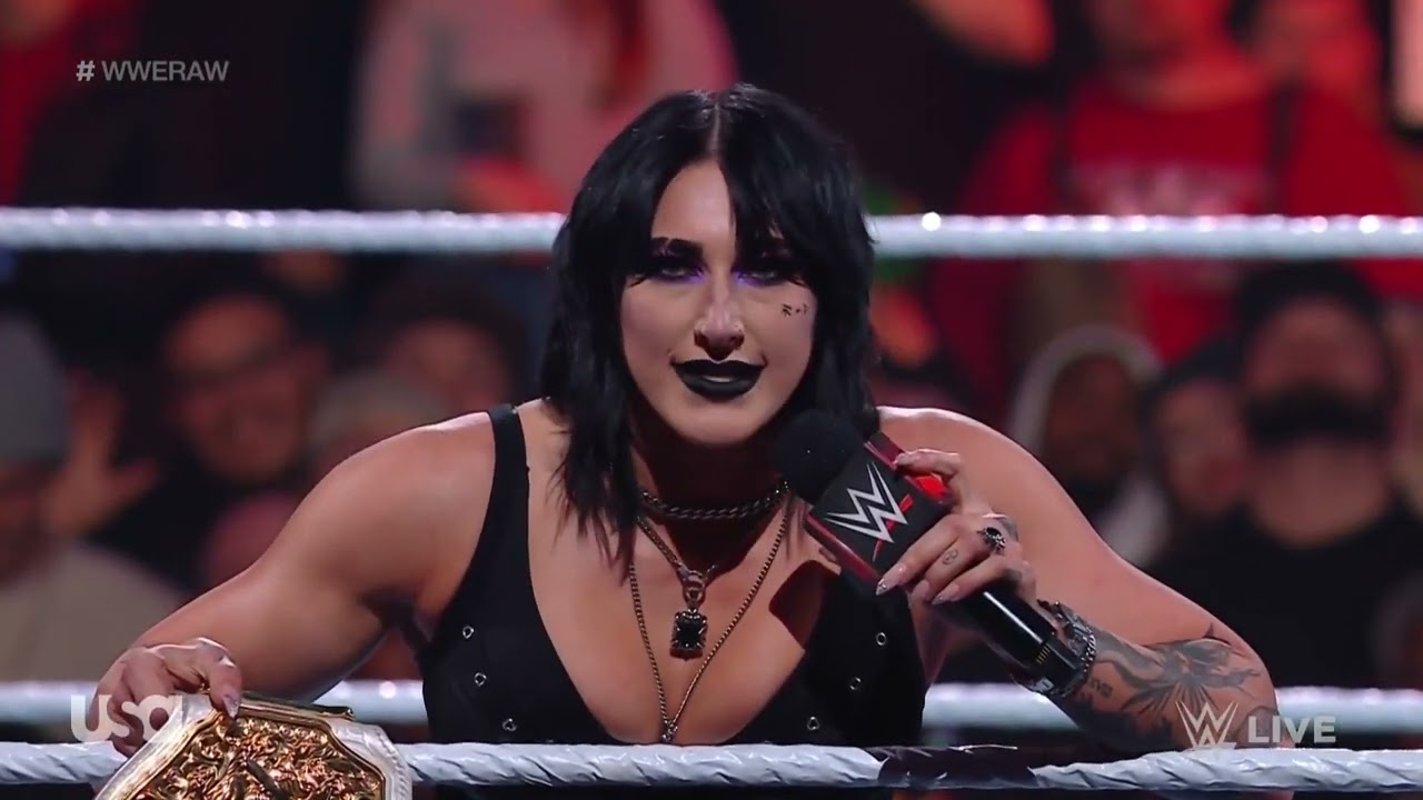 Rhea Ripley & Becky Lynch Face-To-Face | WWE RAW 01/15/24 background