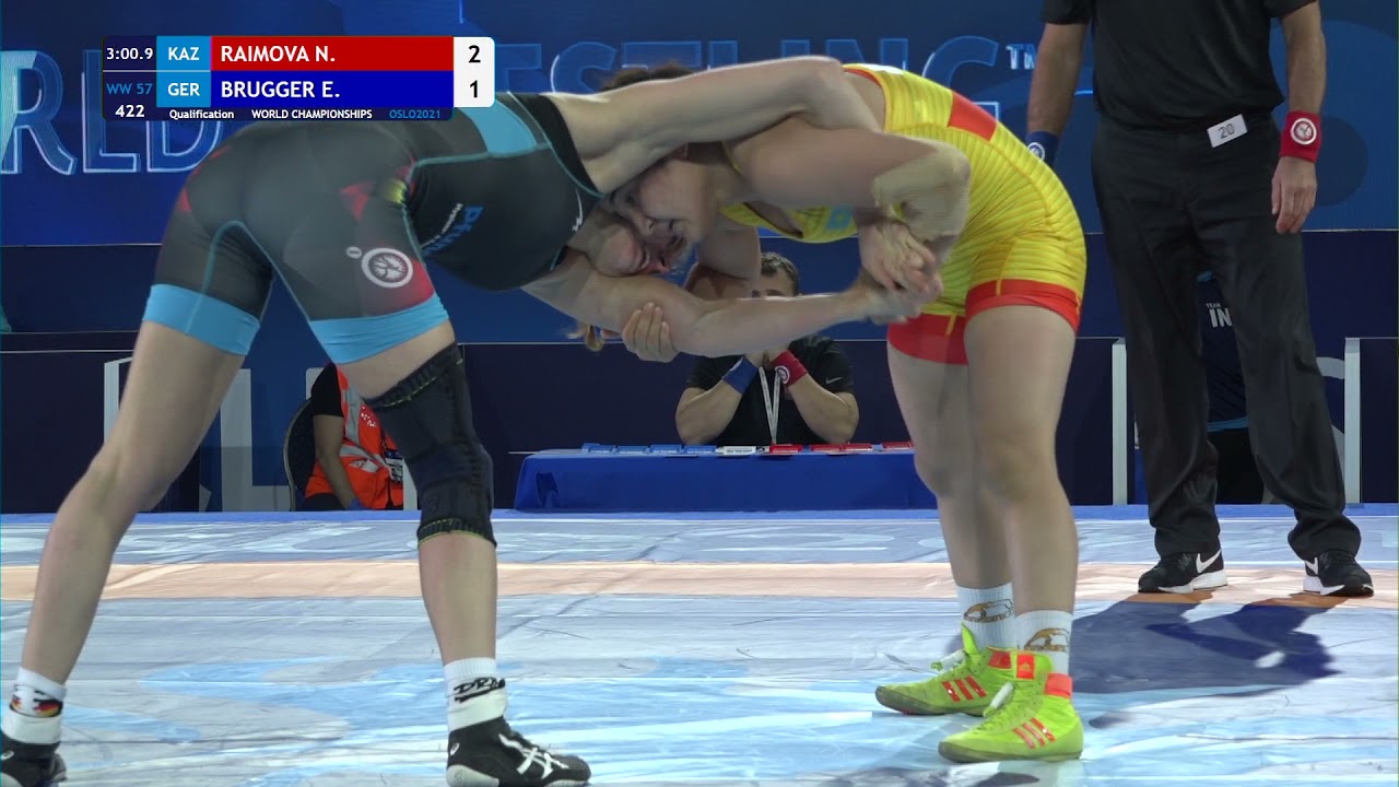 Qual. WW - 57 kg: N. RAIMOVA (KAZ) v. E. BRUGGER (GER)