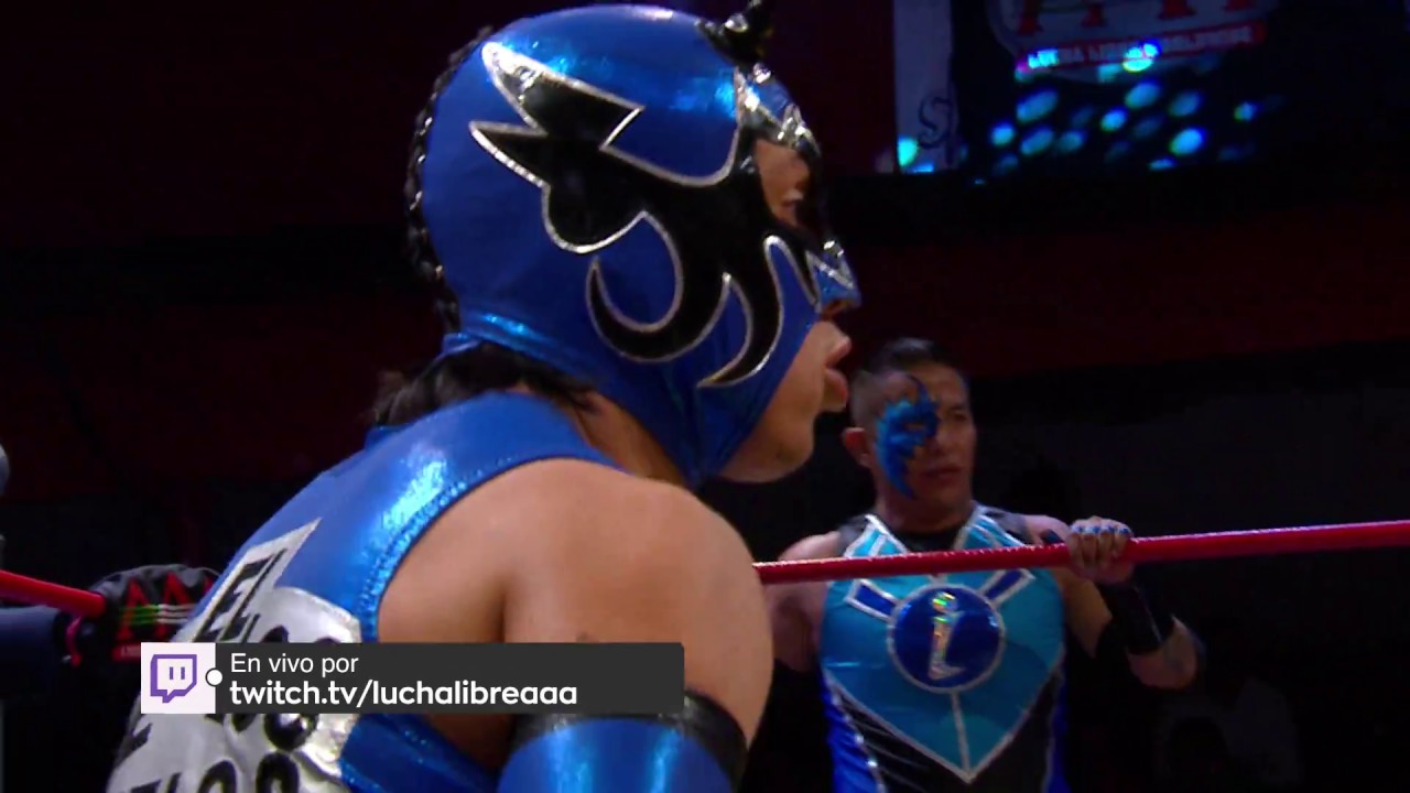 Dragon Bane, Iron Kid y Freelance Vs Low Rider, Impulso y Draztick Boy en PACHUCA background
