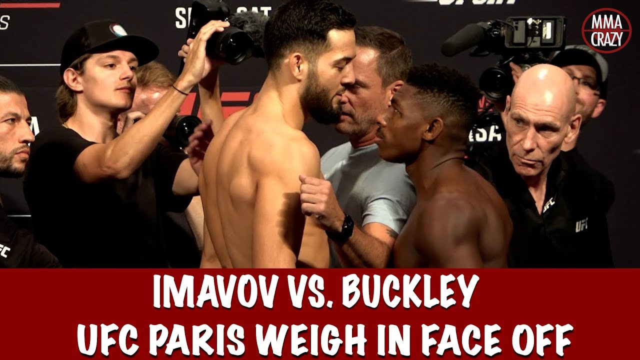 UFC Fight Night Paris: Nassourdine Imavov vs. Joaquin Buckley weigh in Face Off
