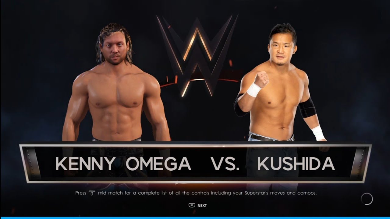 Kenny Omega vs Kushida. NJPW. WWE 2K22
