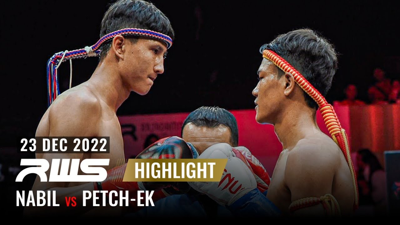 ไฮไลท์ Highlight l นาบิล วีนั่มมวยไทย vs. เพชรเอก l Nabil Venum Muay Thai vs. Petch-Ek l RWS background
