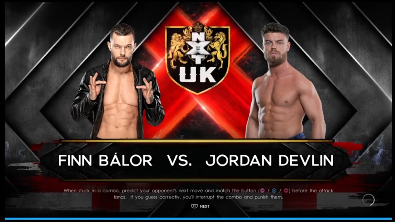 Fin Balour vs Jordan Devlin NXT:UK WWE 2K22