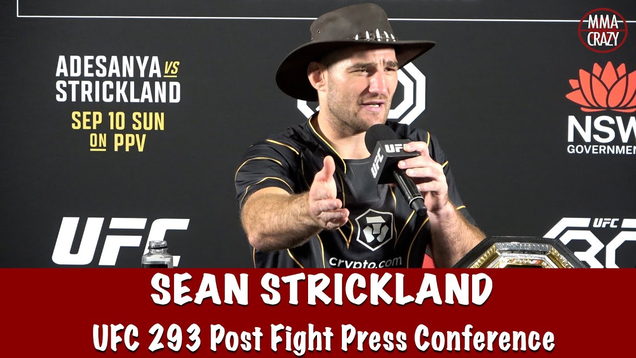 Full Sean Strickland UFC 293 Post Fight Press Conference