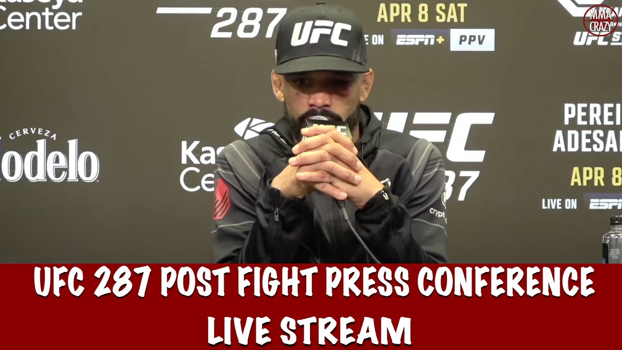 UFC 287: Pereira vs Adesanya 2 Post Fight Press Conference Live Stream background