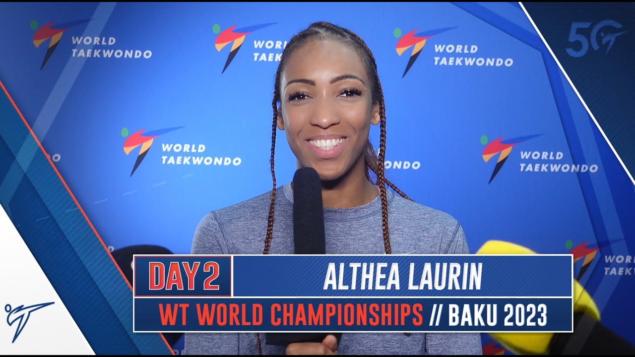 ALTHÉA LAURIN INTERVIEW // 2023 BAKU WORLD CHAMPION (W-73KG) background